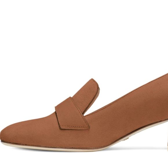 Stuart Weitzman Riela Loafer Pumps in Tan Color - Picture 3 of 14